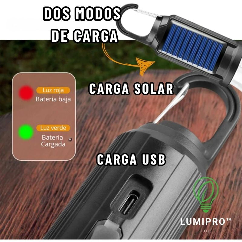 Pack Ampolletas (x2) LumiPro™ Led Solar & USB