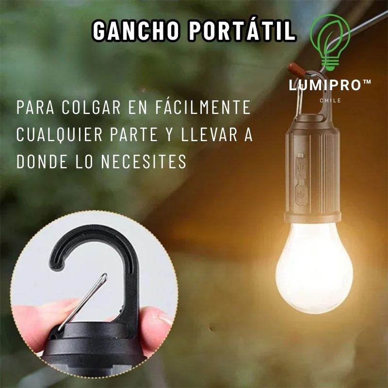 Pack Ampolletas (x2) LumiPro™ Led Solar & USB