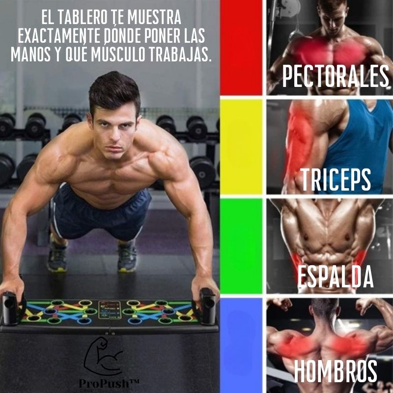 Tabla ProPush™ para Flexiones y Entreno en Casa