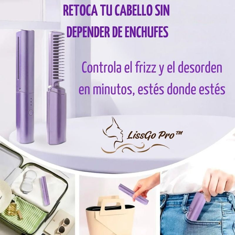 LissGo Pro™ - Mini Cepillo Alisador Inalámbrico