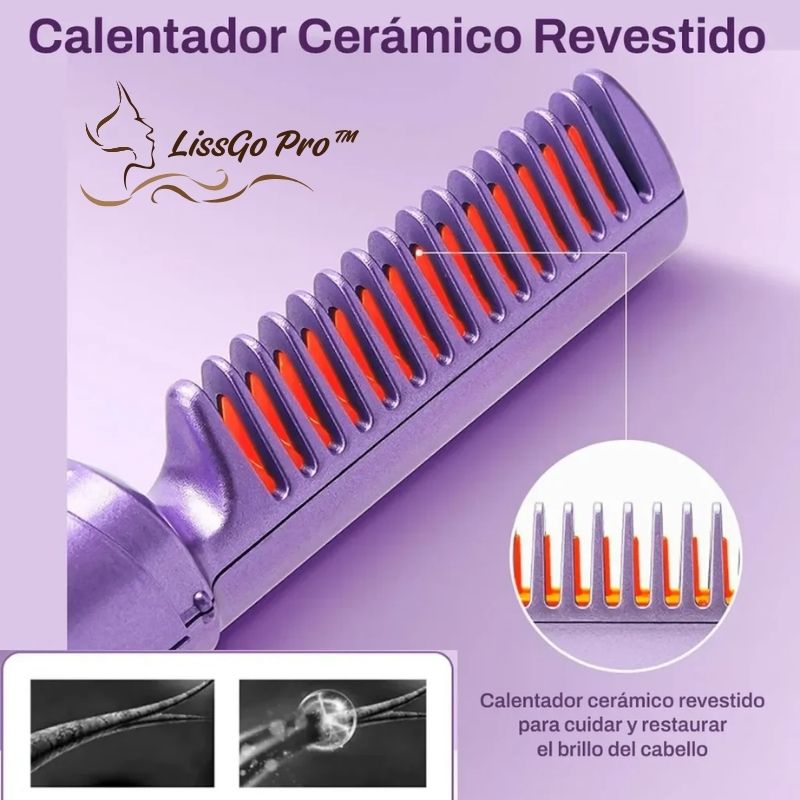 LissGo Pro™ - Mini Cepillo Alisador Inalámbrico