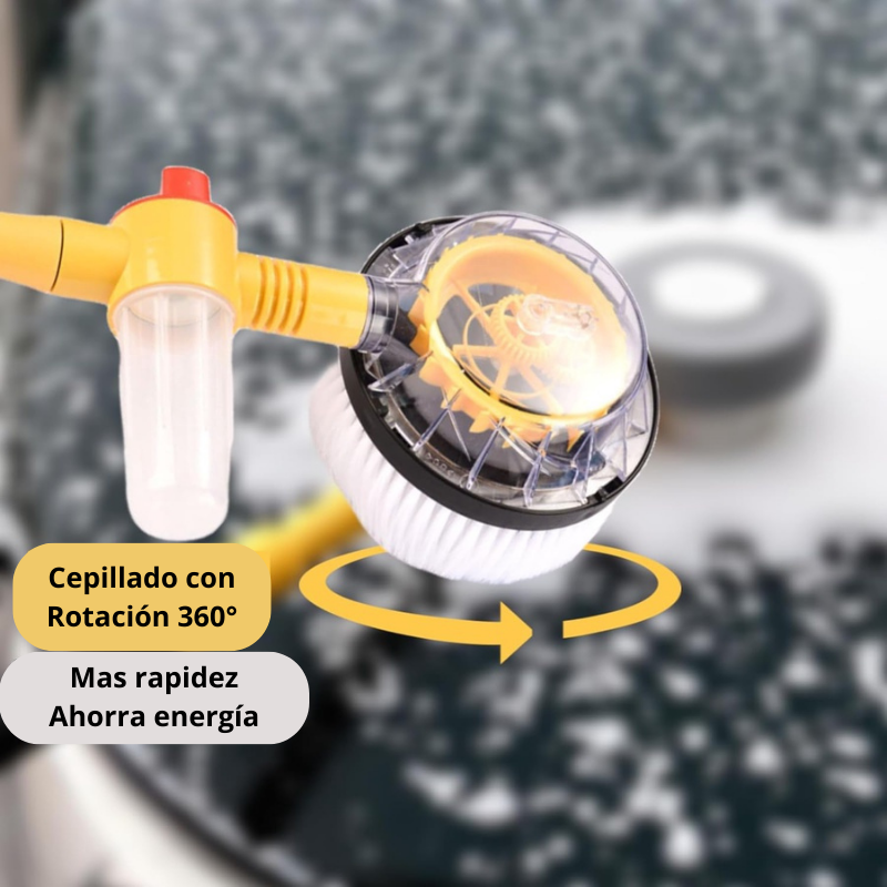 Cepillo giratorio 360° con dispensador