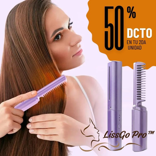 LissGo Pro™ - Mini Cepillo Alisador Inalámbrico