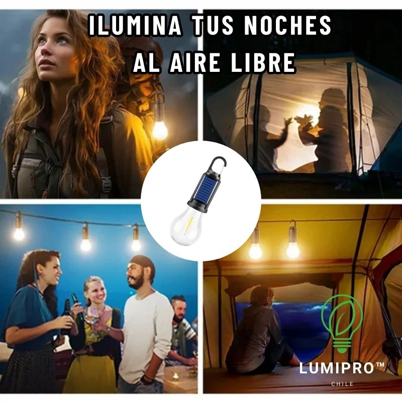 Pack Ampolletas (x2) LumiPro™ Led Solar & USB