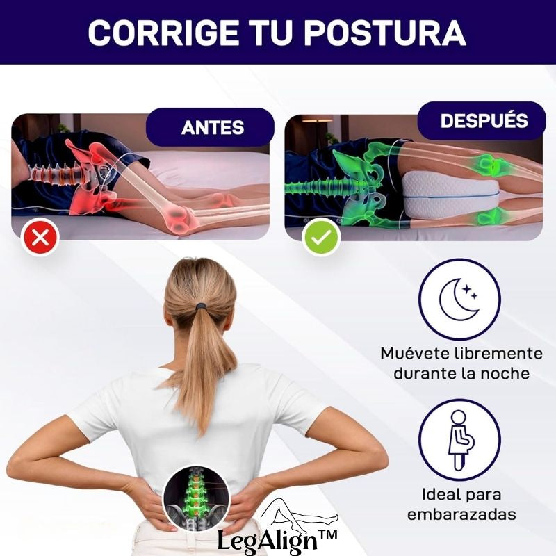 Almohada Ortopedica LegAlign™ Para Piernas
